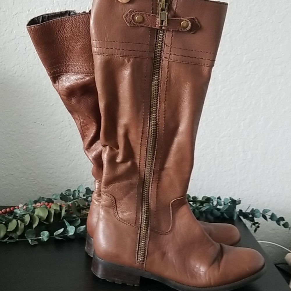 Franco Fortini size 9 tall brown boots
